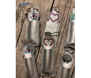 Stickdatei- ITH Lippenbalsam oder USB Stick Tasche STERN